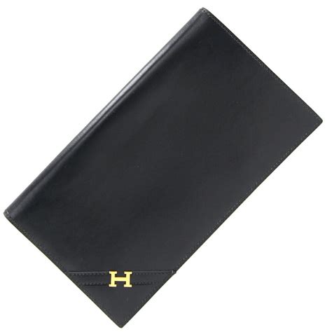 hermes bi fold wallet men& 39|Hermes long wallet.